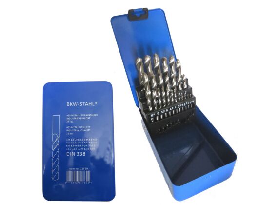 Borenset 25-dlg. HSS, 1-13 mm