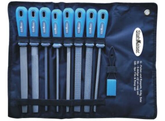 9-dlg. Vijl en rasp set