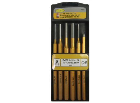 Drevel set 6-dlg. geel,CV