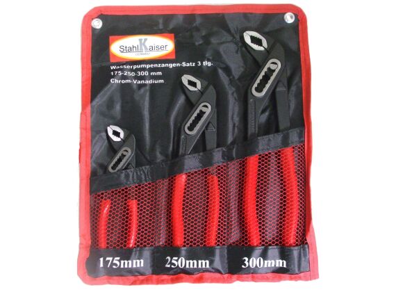 Waterpomptangen set 3-dlg. 7''- 10''- 12''