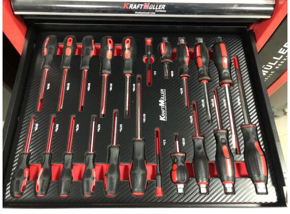 Gereedschapswagen Kraftmüller 7 gevulde lades