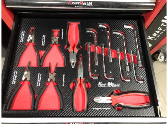 Gereedschapswagen Kraftmüller 7 gevulde lades