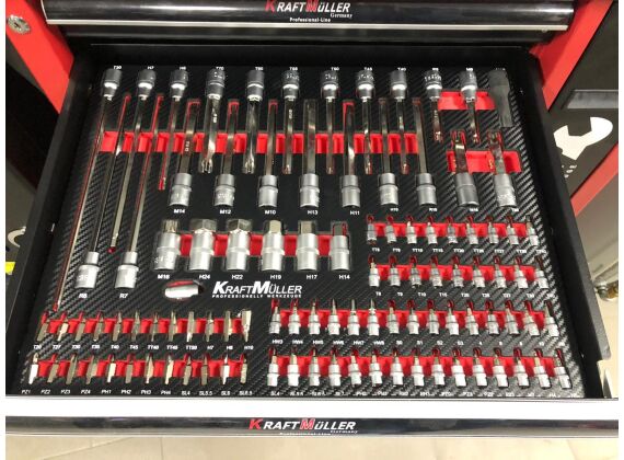 Gereedschapswagen Kraftmüller 7 gevulde lades