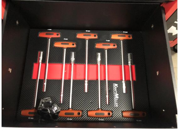 Gereedschapswagen Kraftmüller 7 gevulde lades