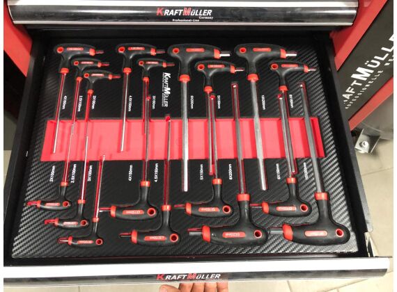 Gereedschapswagen Kraftmüller 7 gevulde lades