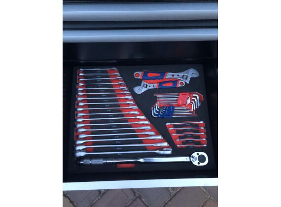 Gereedschapswagen Kraftmüller 7 lades gevuld