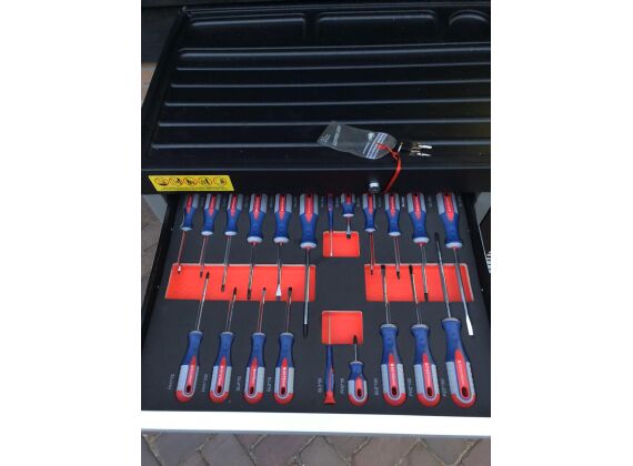 Gereedschapswagen Kraftmüller 7 lades gevuld