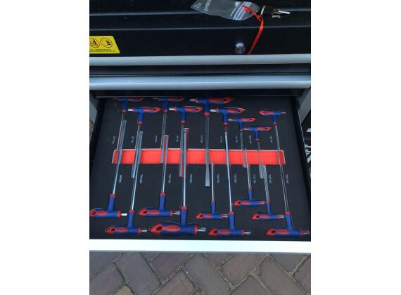 Gereedschapswagen Kraftmüller 7 lades gevuld