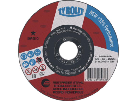 Tyrolit doorslijpschijf 125x1.0