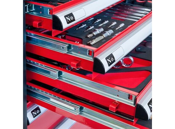 Airpress Gereedschapswagen Incl. 217 Stuks Gereedschap