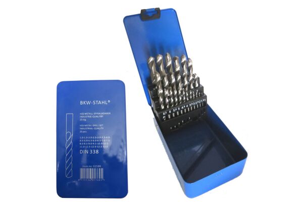 Borenset 25-dlg. HSS, 1-13 mm