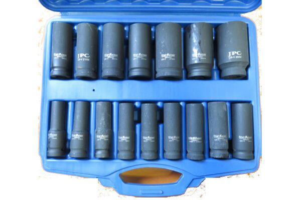 Krachtdoppenset 16 delig 1/2