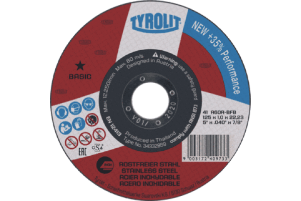 Tyrolit doorslijpschijf 125x1.0