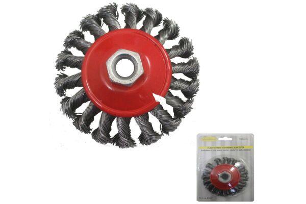 Draadborstel, vlak 100 mm x M14